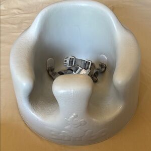 Gray Baby Seat with Safety Straps